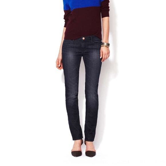 Earnest Sewn Dash Wash Low Rise Harlan Cigarette Leg Denim Jeans Size 28 - Picture 1 of 7